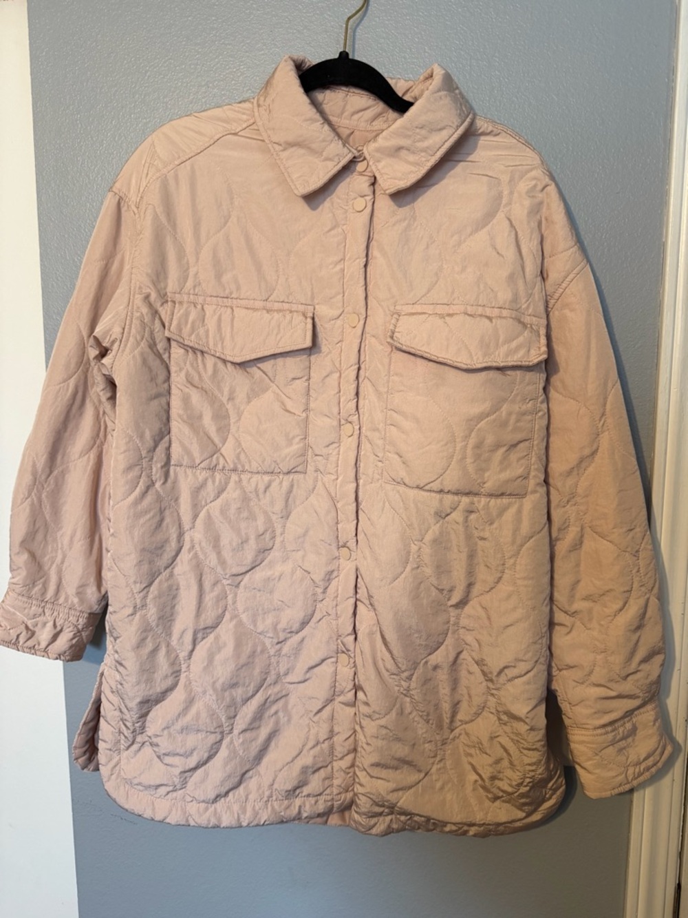 H&M Light Pink Quilted Puffer Jacket